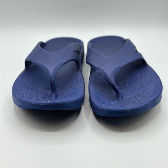 OOFOS OOlala Original Recovery Sport Shoes Blue Flip Flop Thong Sandals Size 13 main image 4